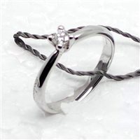 Anello Salvini Donna in Oro bianco Diamante 0.1 Ct 71966106310-15 - 71966106310-15